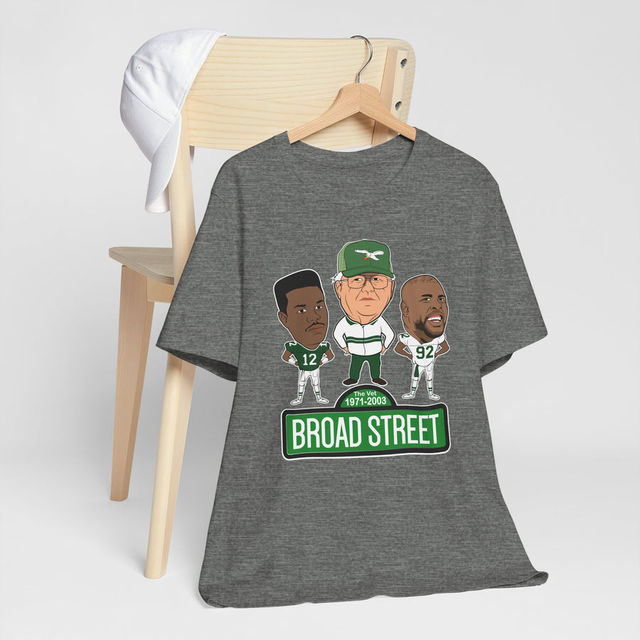 Retro Buddy Era Birds Broad Street Unisex Jersey Short Sleeve Tee
