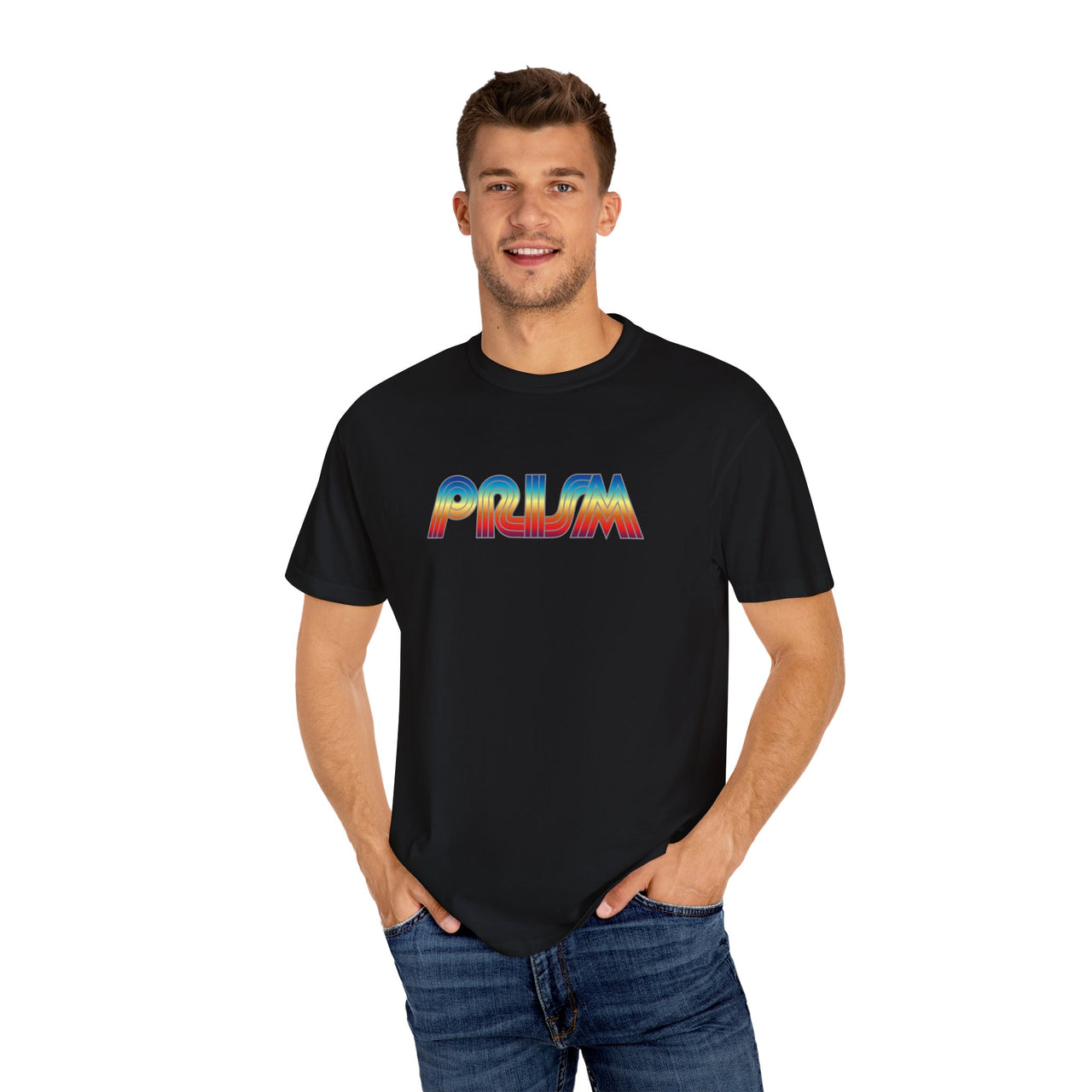 PRISM TV Throwback Tee – Vintage Philly Sports Cable Unisex Garment Dyed Tee Shirt