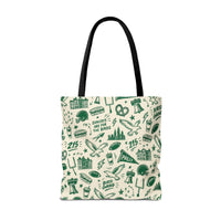 Philly Birds Tote Bag, Philadelphia Football Fan Gift, All Over Print Green Eagles Inspired Bag, Bird Gang Game Day Tote