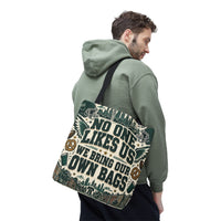 No One Likes Us We Bring Our Own Bags Tote, Philadelphia Football Fan Gift, Philly Game Day Bag, Green Sports Tote