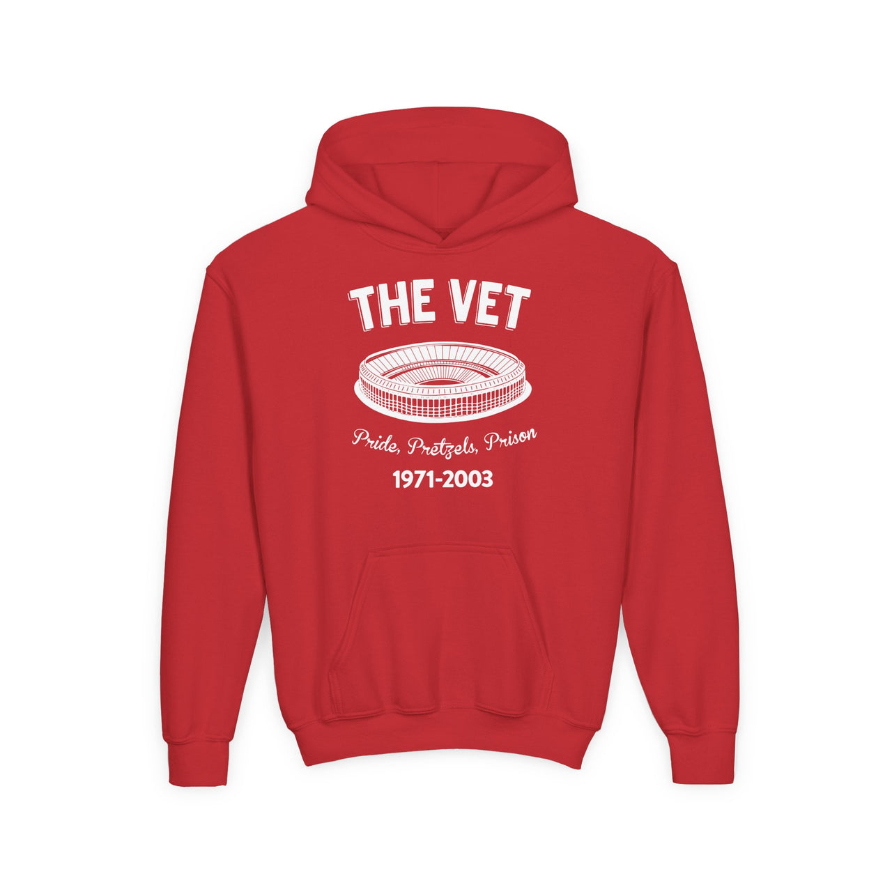 Kids The Vet Hoodie | Youth Gildan 18500B Retro Philadelphia Stadium Sweatshirt