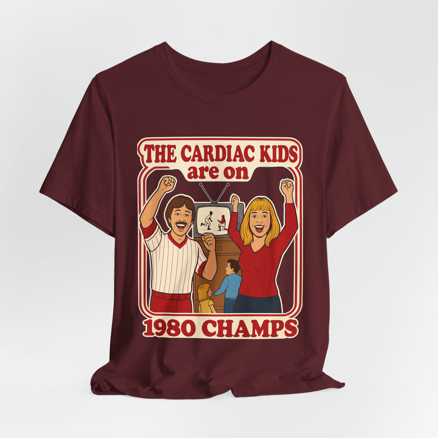 Retro 1980 Cardiac Kids Philly Baseball Unisex Jersey Short Sleeve Tee