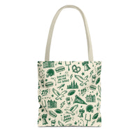 Philly Birds Tote Bag, Philadelphia Football Fan Gift, All Over Print Green Eagles Inspired Bag, Bird Gang Game Day Tote