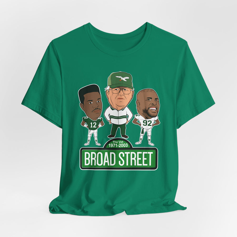 Retro Buddy Era Birds Broad Street Unisex Jersey Short Sleeve Tee