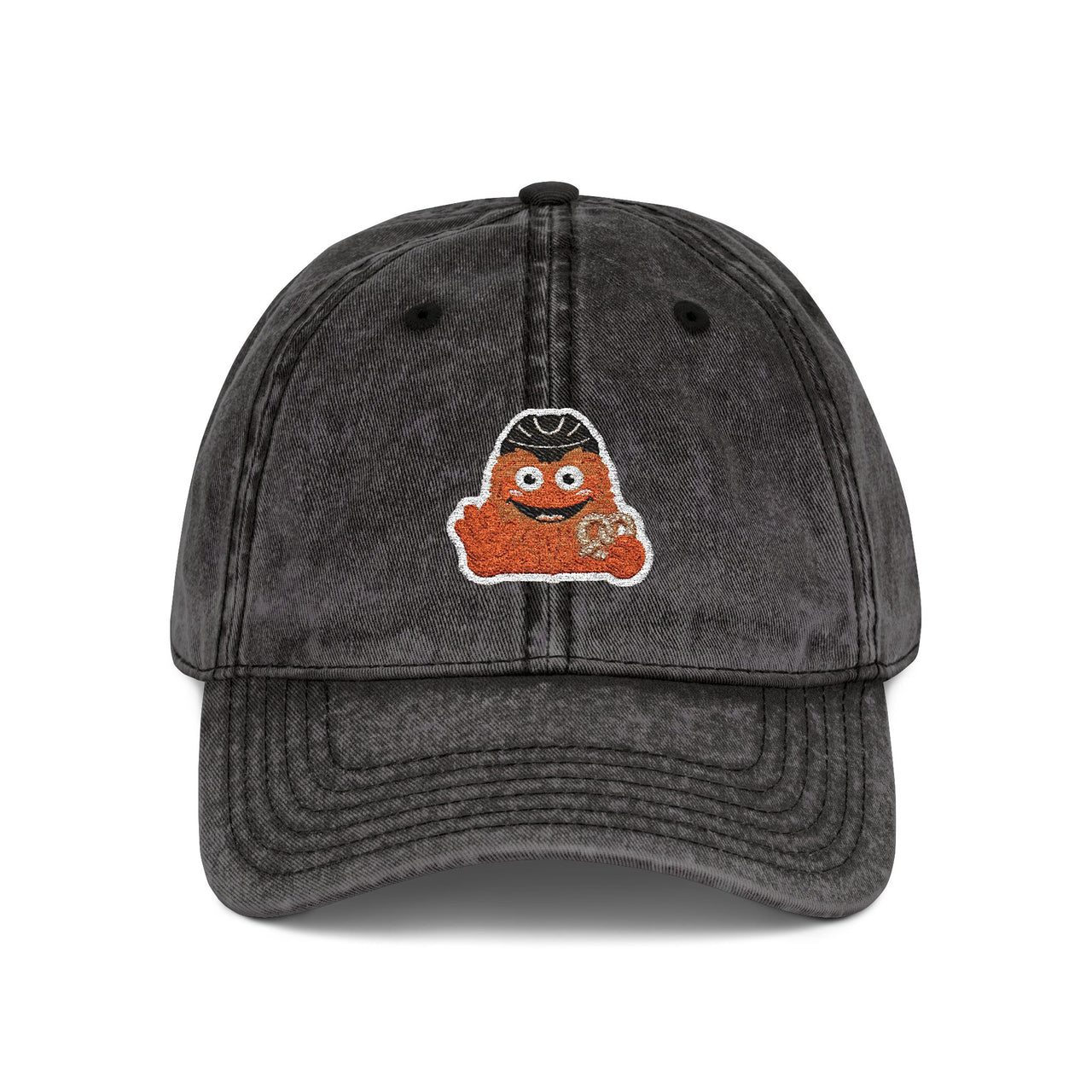 Gritty Inspired Embroidered Vintage Black Cap Philly Hockey Mascot Hat Funny Philadelphia Hockey Fan Dad Hat