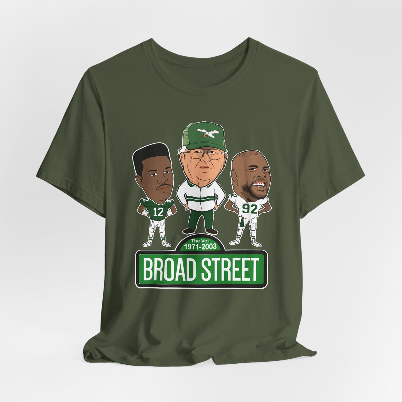 Retro Buddy Era Birds Broad Street Unisex Jersey Short Sleeve Tee