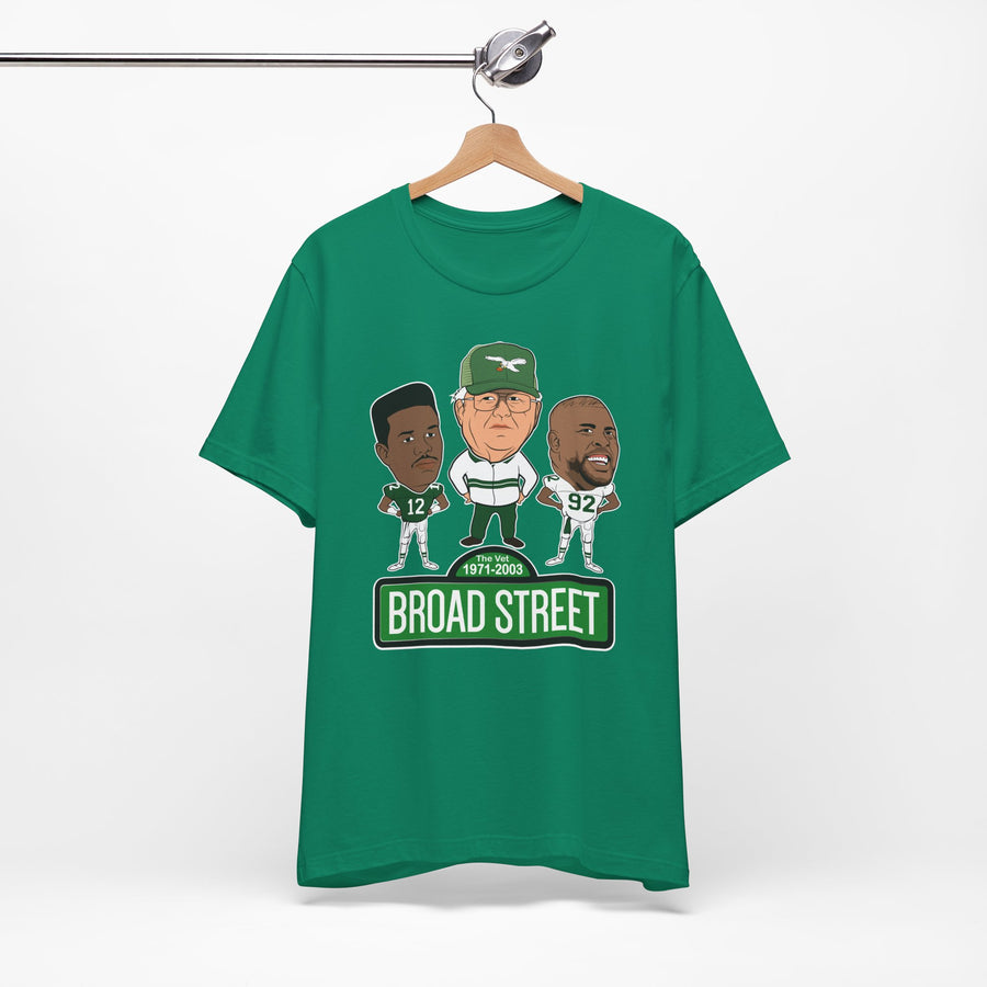 Retro Buddy Era Birds Broad Street Unisex Jersey Short Sleeve Tee
