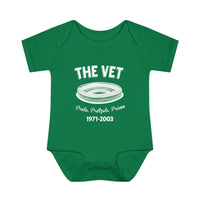The Vet Baby Bodysuit Kelly Green Veterans Stadium Philly Baby Bodysuit Pride Pretzels Prison Infant Outfit Funny Eagles Fan Baby Gift Philadelphia Football Baby