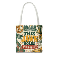 This Jawn Holds Everything Tote Bag, Funny Philadelphia Gift, Philly All Over Print Bag, Unique Pennsylvania Souvenir