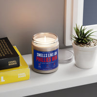 Smells Like a Phillies Win Candle – Funny Philadelphia Baseball Fan Gift, Philly Sports Soy Candle, Game Day Decor, Phillies-Inspired Home Fragrance