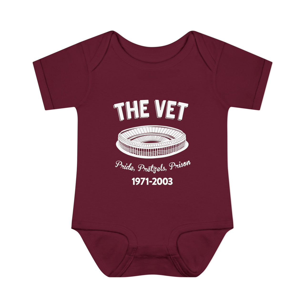 The Vet Baby Bodysuit Kelly Green Veterans Stadium Philly Baby Bodysuit Pride Pretzels Prison Infant Outfit Funny Eagles Fan Baby Gift Philadelphia Football Baby