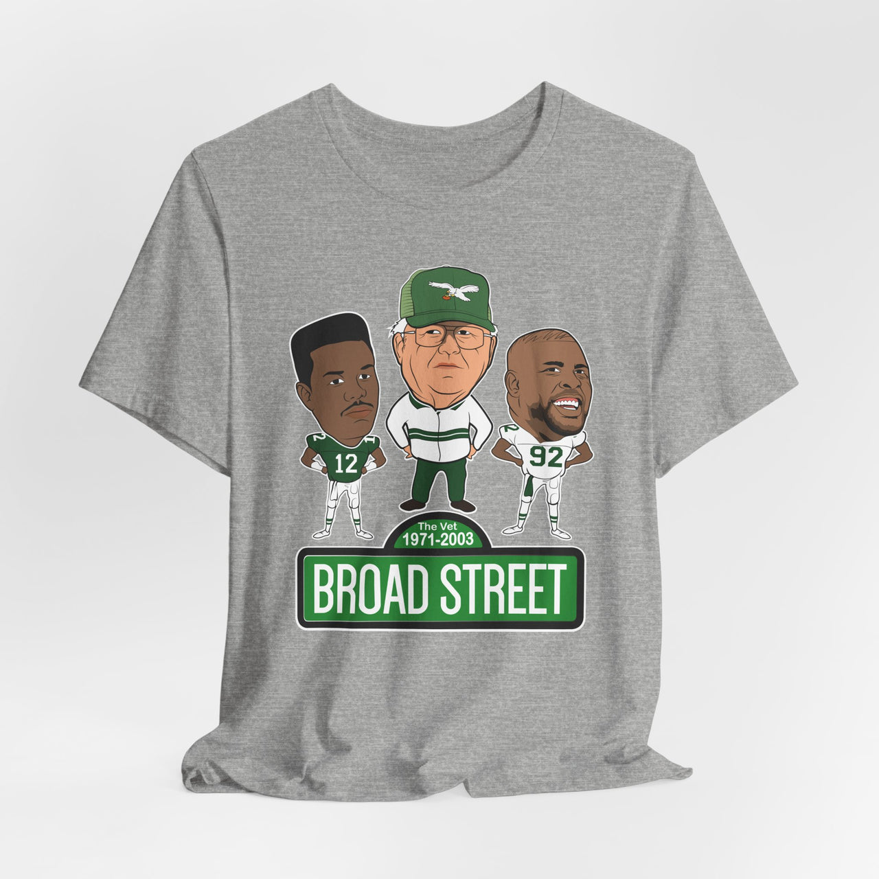 Retro Buddy Era Birds Broad Street Unisex Jersey Short Sleeve Tee