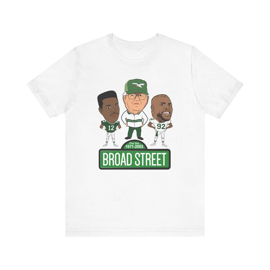 Retro Buddy Era Birds Broad Street Unisex Jersey Short Sleeve Tee