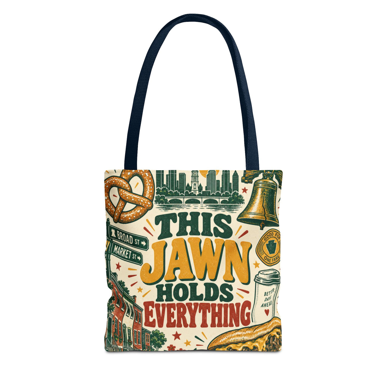 This Jawn Holds Everything Tote Bag, Funny Philadelphia Gift, Philly All Over Print Bag, Unique Pennsylvania Souvenir
