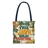 This Jawn Holds Everything Tote Bag, Funny Philadelphia Gift, Philly All Over Print Bag, Unique Pennsylvania Souvenir