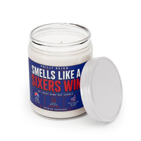 Smells Like a Sixers Win Candle – Funny Philadelphia Basketball Fan Gift, Philly Sports Soy Candle, Game Day Decor, Basketball-Inspired Home Fragrance