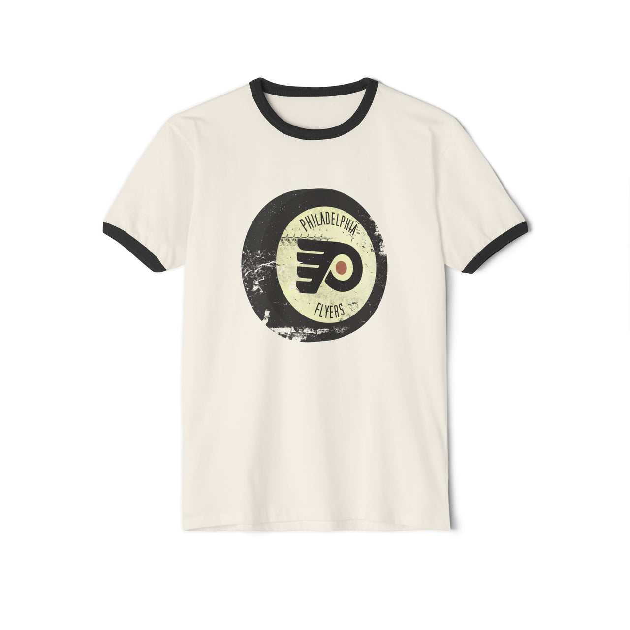 Retro Philly Hockey Unisex Cotton Ringer T-Shirt