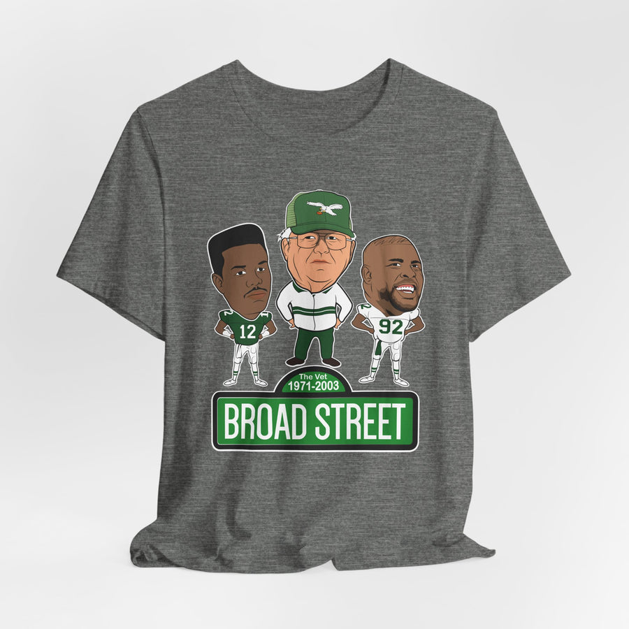 Retro Buddy Era Birds Broad Street Unisex Jersey Short Sleeve Tee