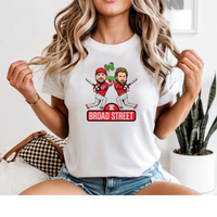 Broad Street Baseball Cartoon Tee — 'Broad Street' Graphic T-Shirt