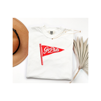 Go Phils Pennant T-Shirt Vintage Red Flag Sports Tee Shirt