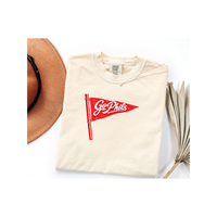 Go Phils Pennant T-Shirt Vintage Red Flag Sports Tee Shirt