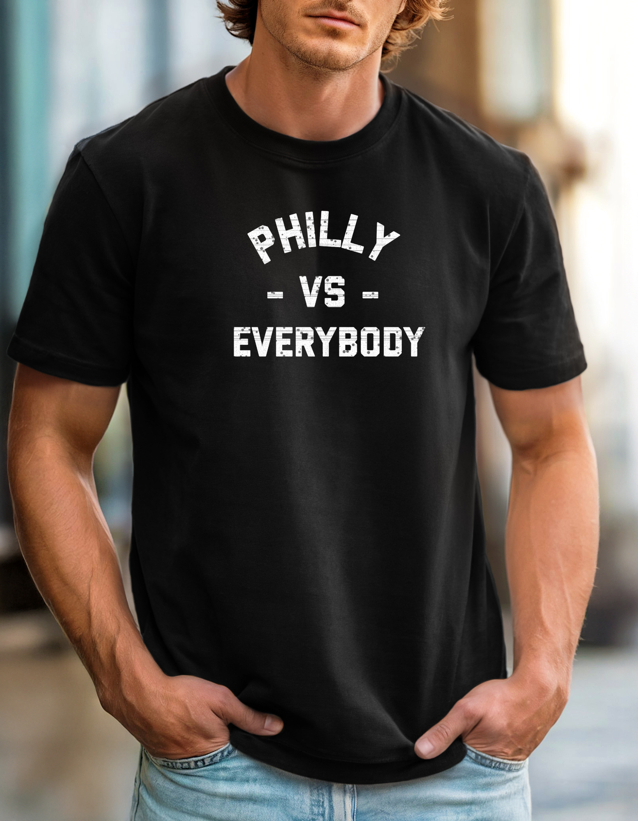 Philly vs Everybody Tee Vintage City Pride T-Shirt