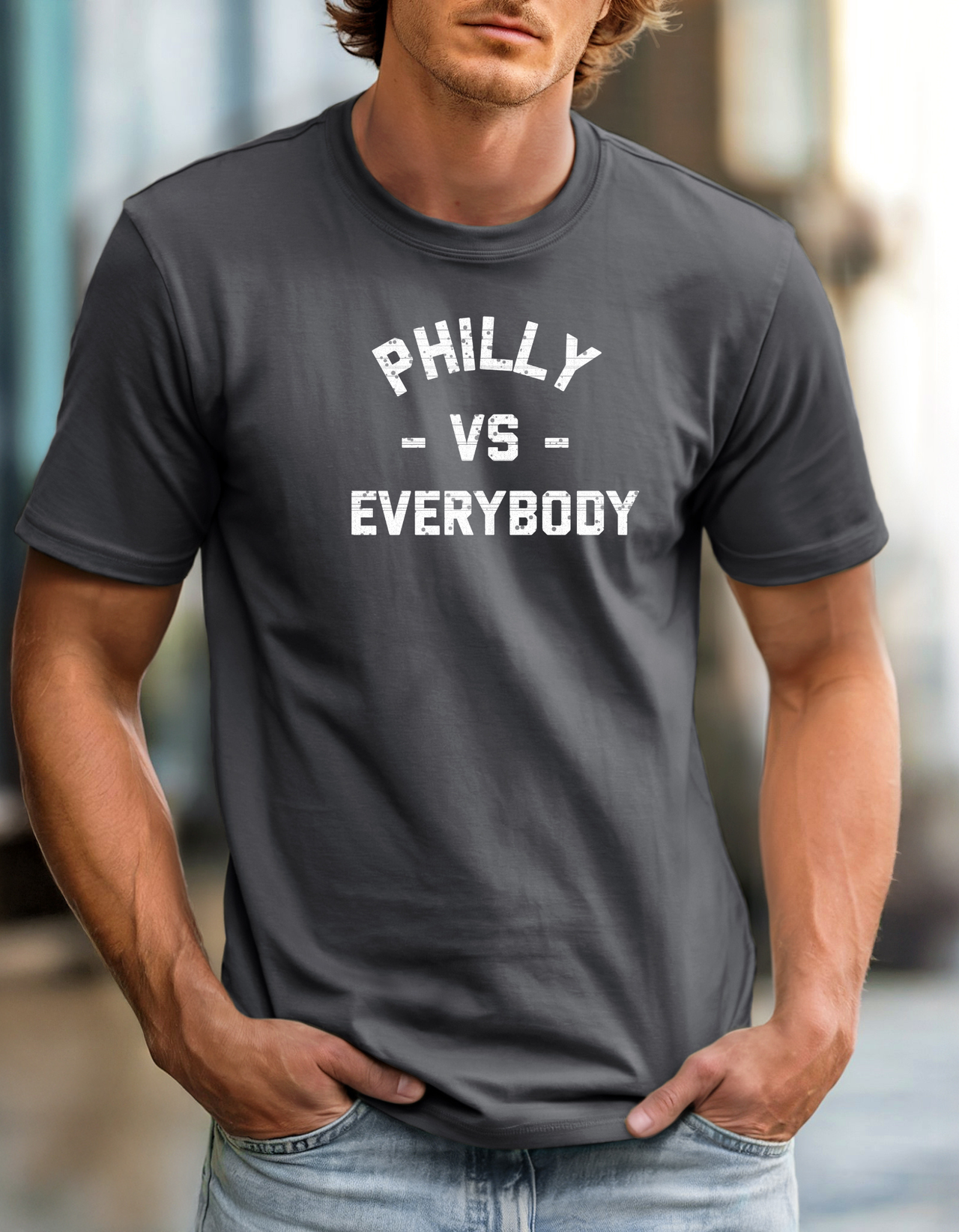 Philly vs Everybody Tee Vintage City Pride T-Shirt