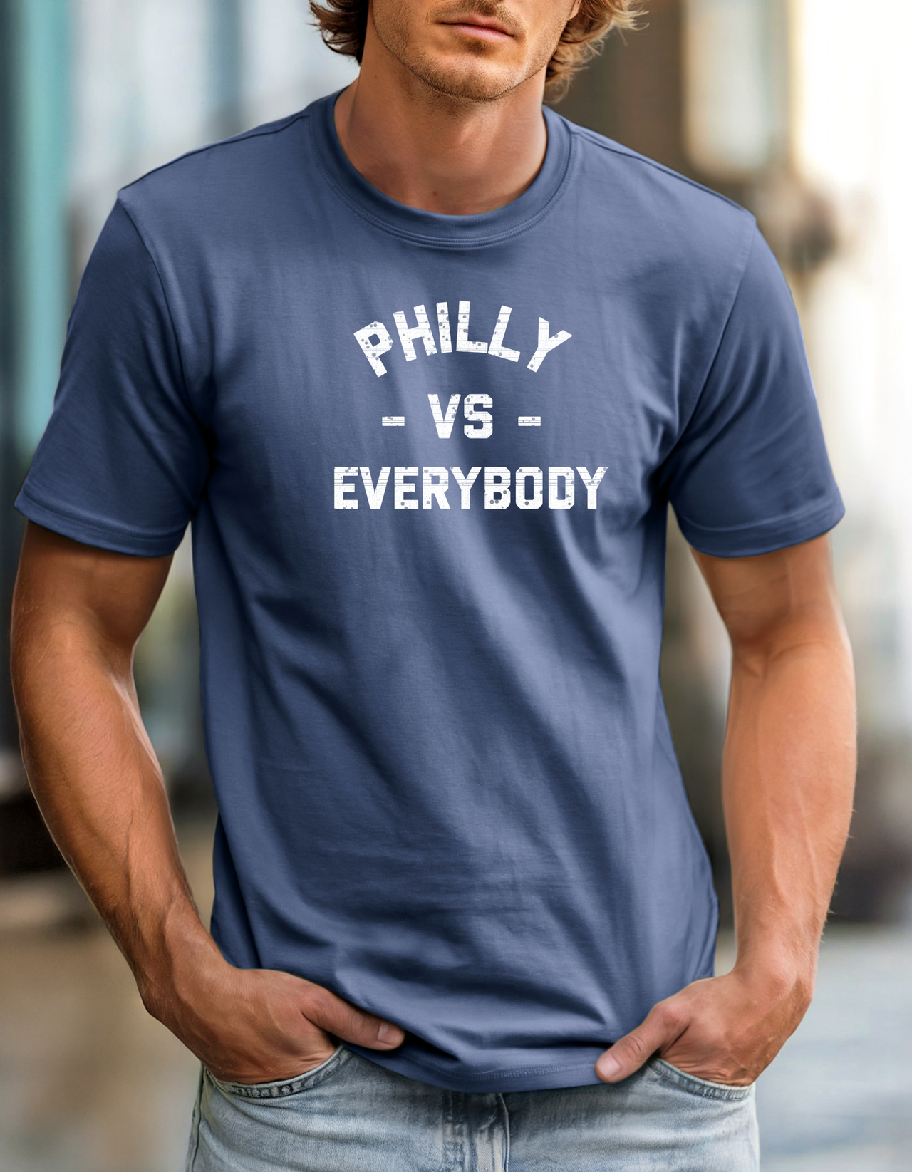 Philly vs Everybody Tee Vintage City Pride T-Shirt