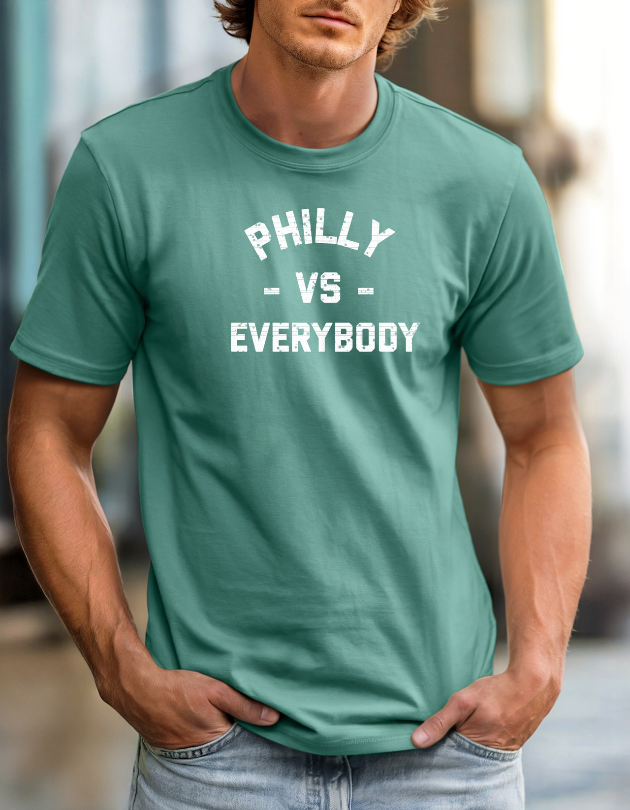 Philly vs Everybody Tee Vintage City Pride T-Shirt