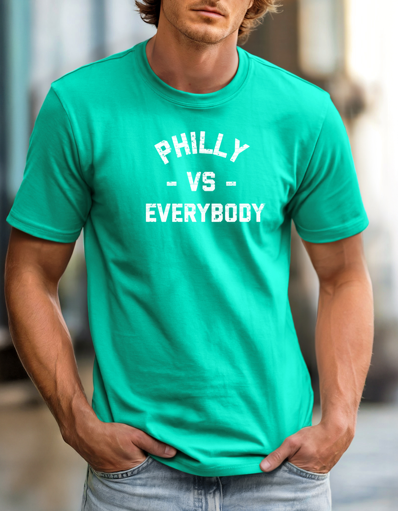 Philly vs Everybody Tee Vintage City Pride T-Shirt