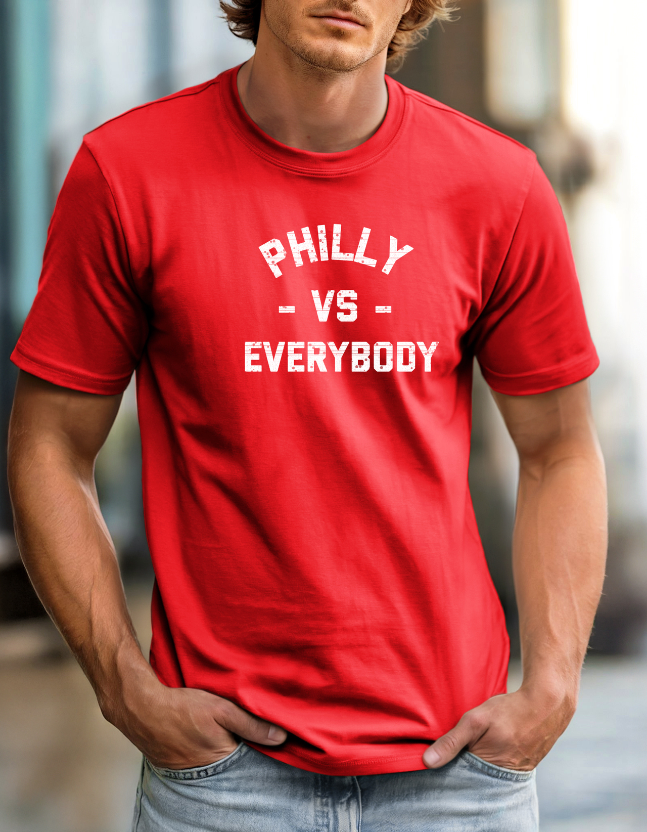 Philly vs Everybody Tee Vintage City Pride T-Shirt