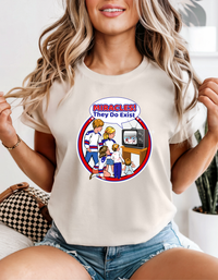 Miracles They Do Exist T-Shirt USA Hockey Retro Themed Tee 1980