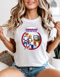 Miracles They Do Exist T-Shirt USA Hockey Retro Themed Tee 1980