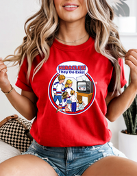 Miracles They Do Exist T-Shirt USA Hockey Retro Themed Tee 1980
