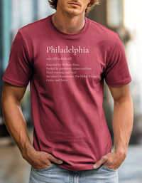 Philadelphia Definition T-Shirt Vintage City Text Tee Namesake