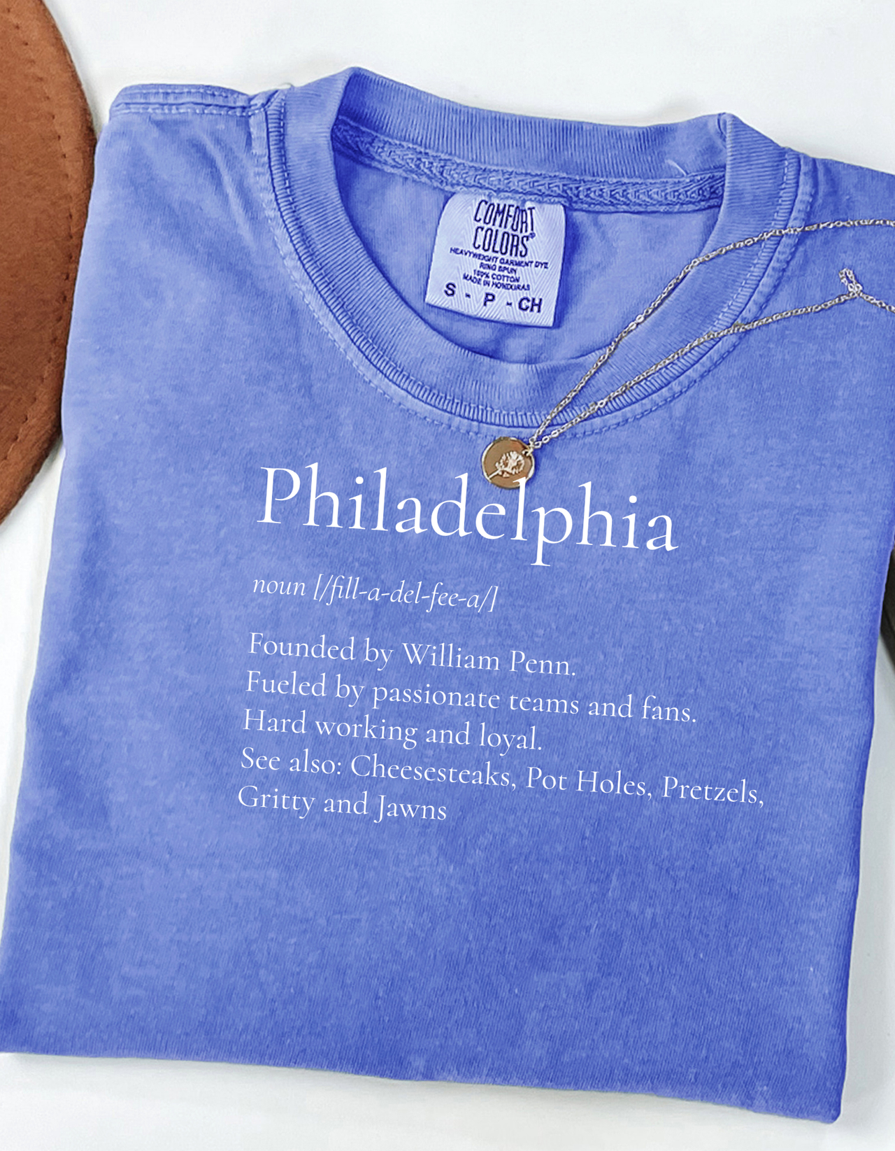 Philadelphia Definition T-Shirt Vintage City Text Tee Namesake