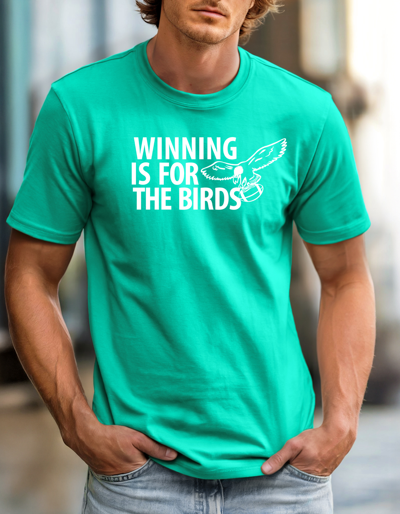Winning Is For The Birds Retro T-Shirt Go Birds Eagles Inspired Tee