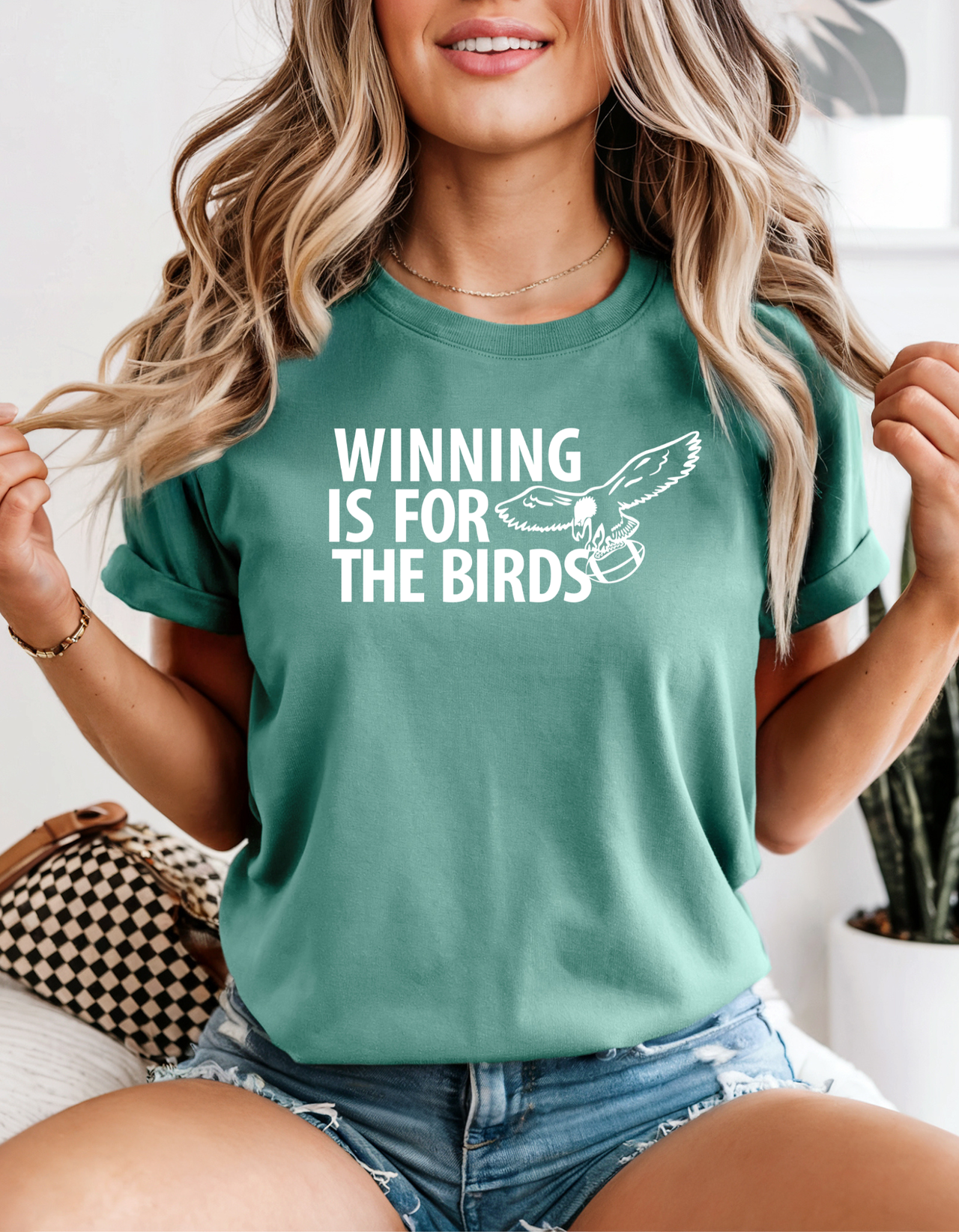 Winning Is For The Birds Retro T-Shirt Go Birds Eagles Inspired Tee