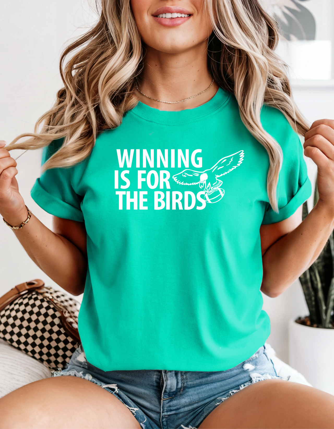 Winning Is For The Birds Retro T-Shirt Go Birds Eagles Inspired Tee