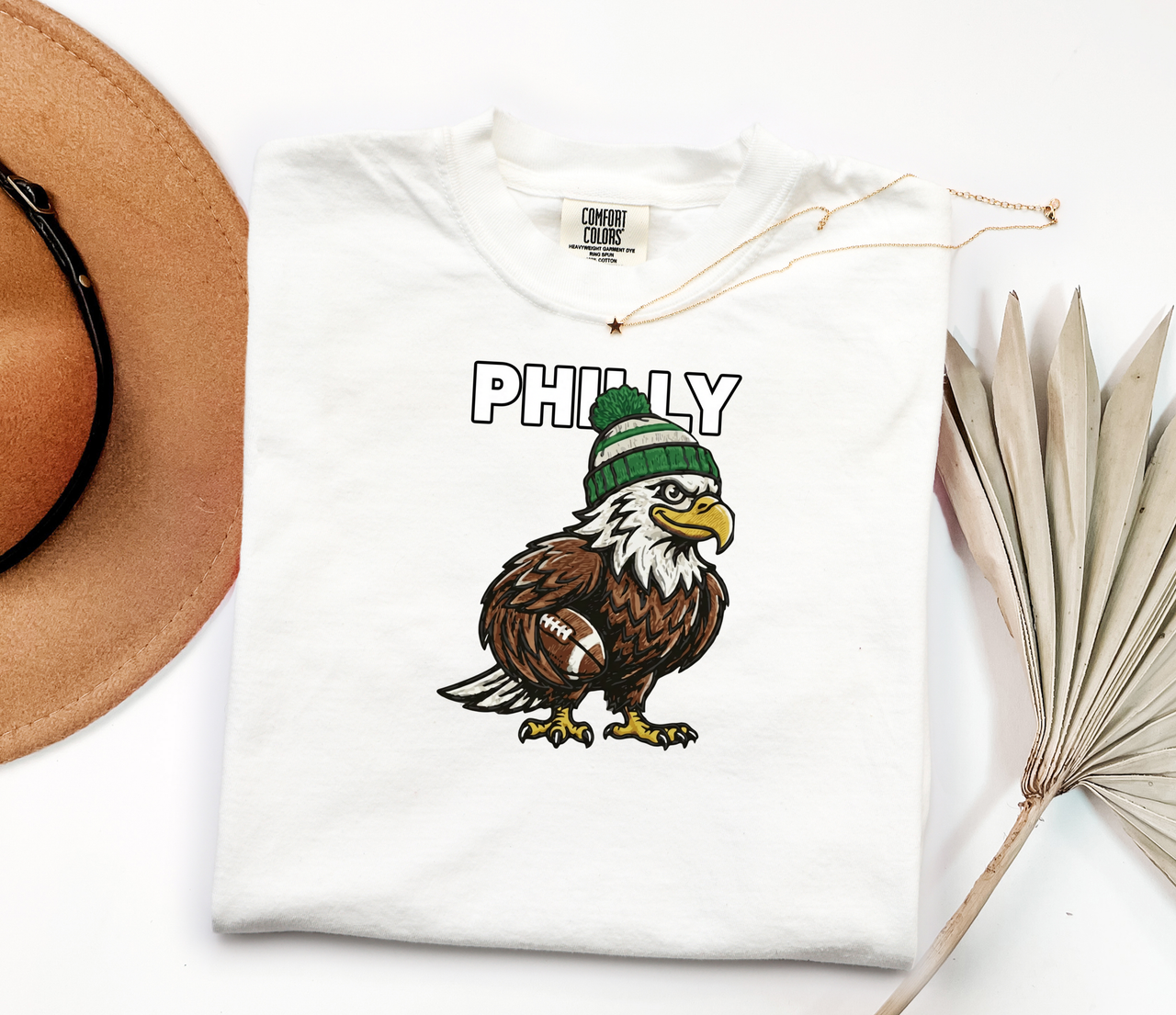 Philly Eagle Graphic T-Shirt — Vintage Sports Mascot Tee