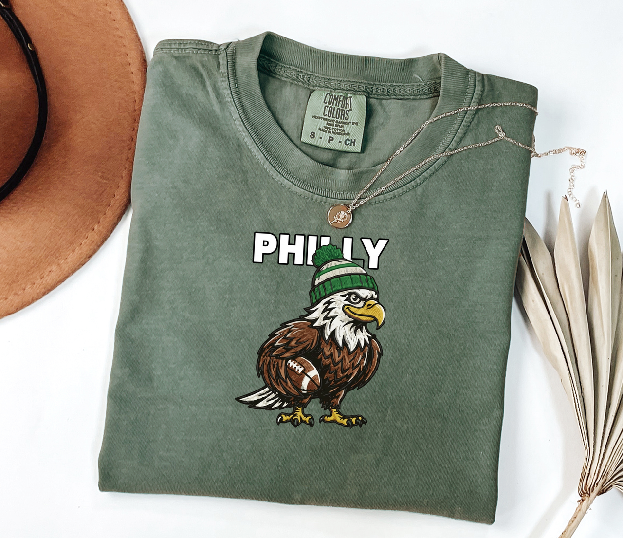 Philly Eagle Graphic T-Shirt — Vintage Sports Mascot Tee