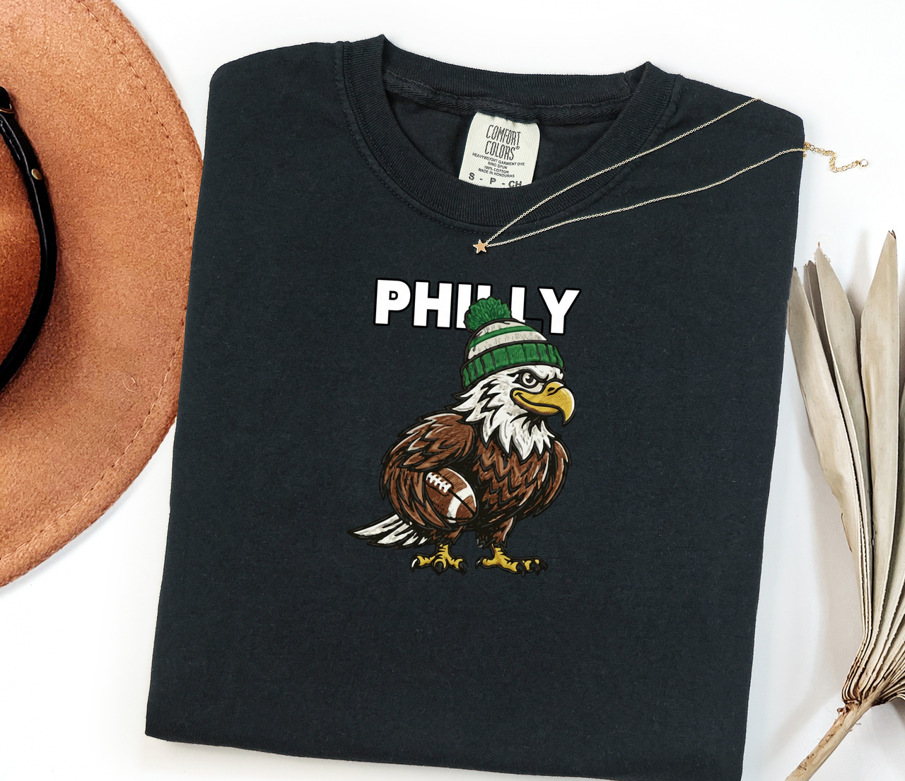 Philly Eagle Graphic T-Shirt — Vintage Sports Mascot Tee