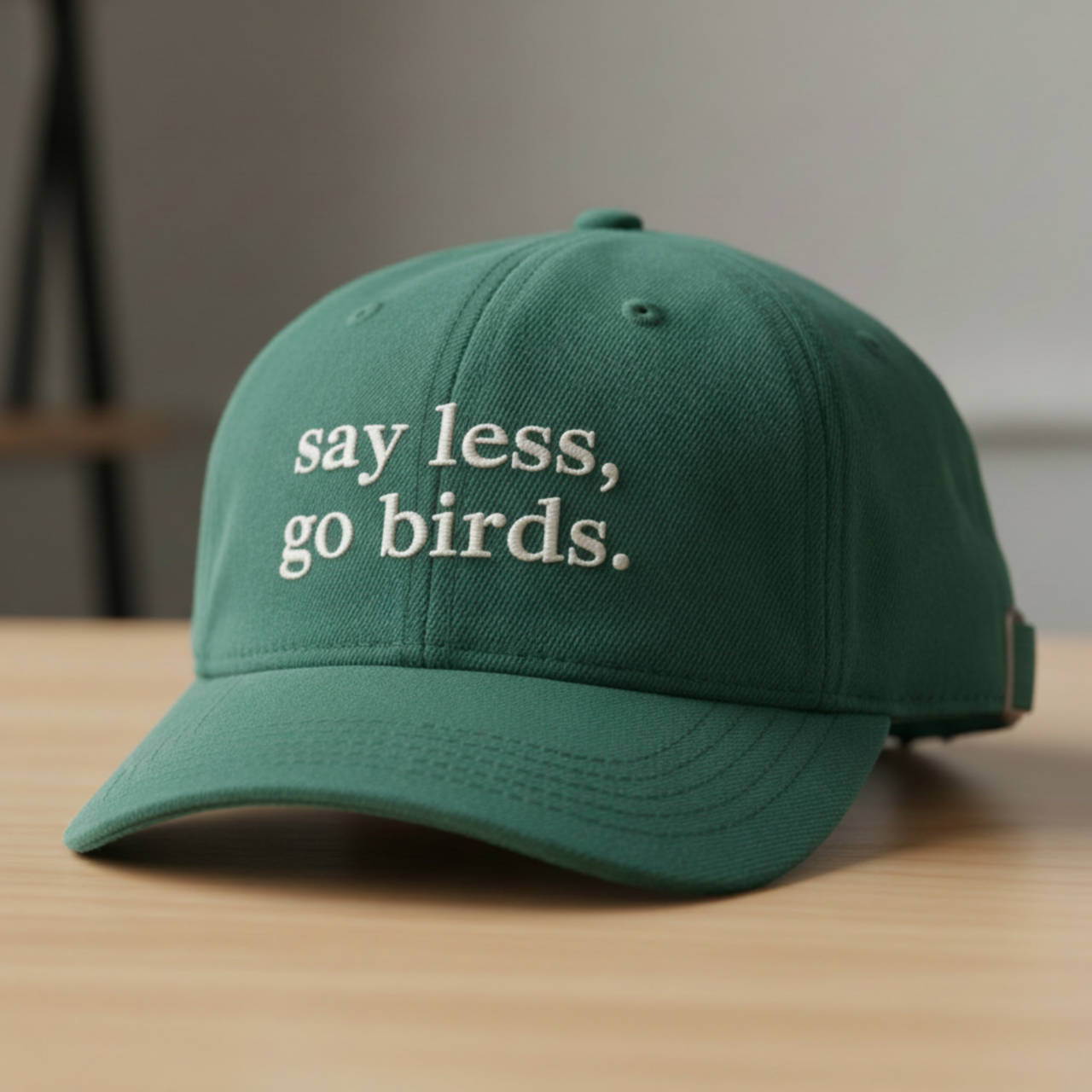 Say Less Go Birds Hat Philadelphia Football Dad Hat Philly Fan Cap Embroidered Eagles Inspired Hat Vintage Kelly Green Adjustable Hat