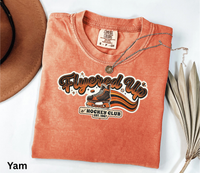 Flyered Up Hockey Club T-Shirt Retro Script Flyers Inspired Skate Graphic Philly Hockey