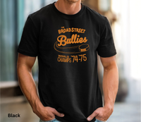 Broad Street Bullies Hockey Retro Tee World Champs 74-75 Vintage Logo Philadelphia Hockey T-Shirt Flyers