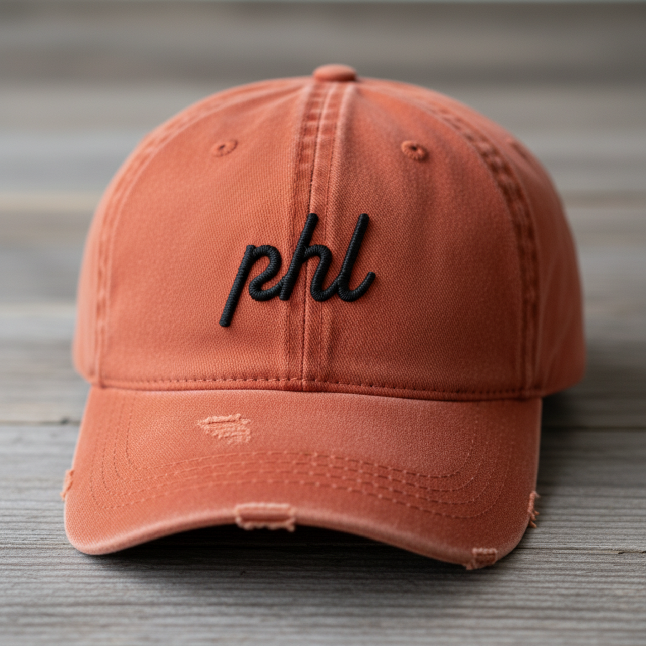 Flyers Inspired Philly Hat Distressed Dad Cap Vintage Embroidered “phl” Hat  Philadelphia Hockey Style Cap