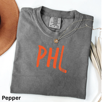 PHL Puck Shirt Philly Hockey Tee Philadelphia Hockey Graphic Shirt Retro PHL Shirt Comfort Colors Tee Philly Sports Fan Gift