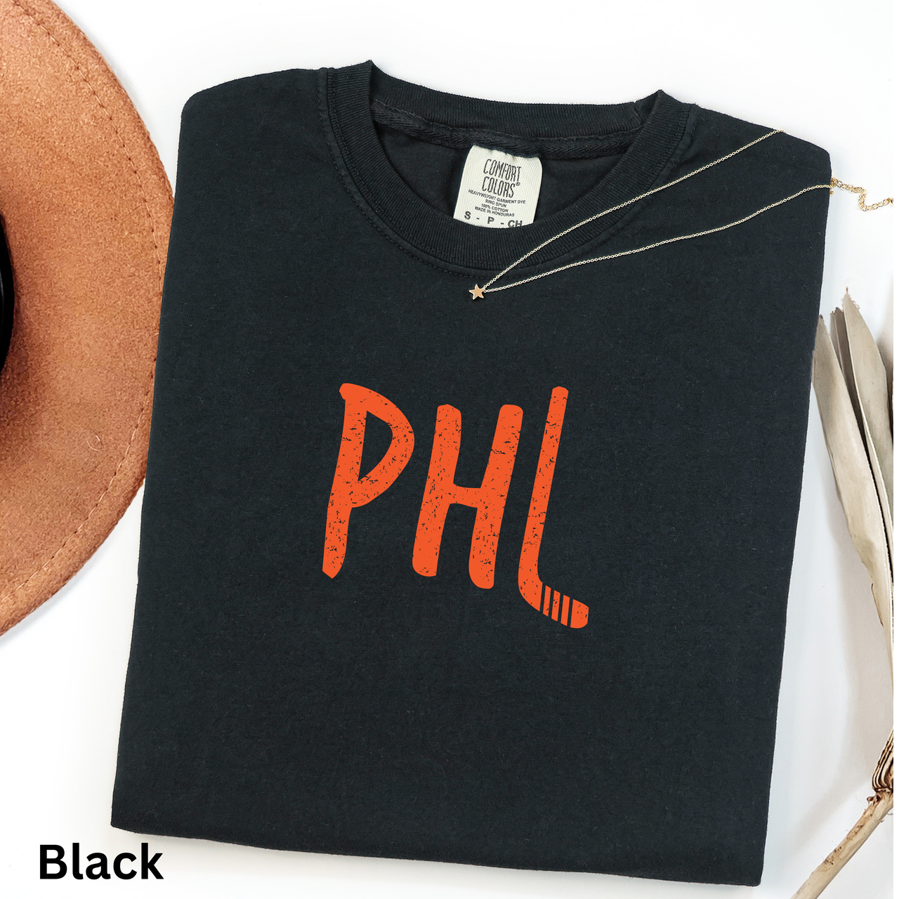PHL Puck Shirt Philly Hockey Tee Philadelphia Hockey Graphic Shirt Retro PHL Shirt Comfort Colors Tee Philly Sports Fan Gift