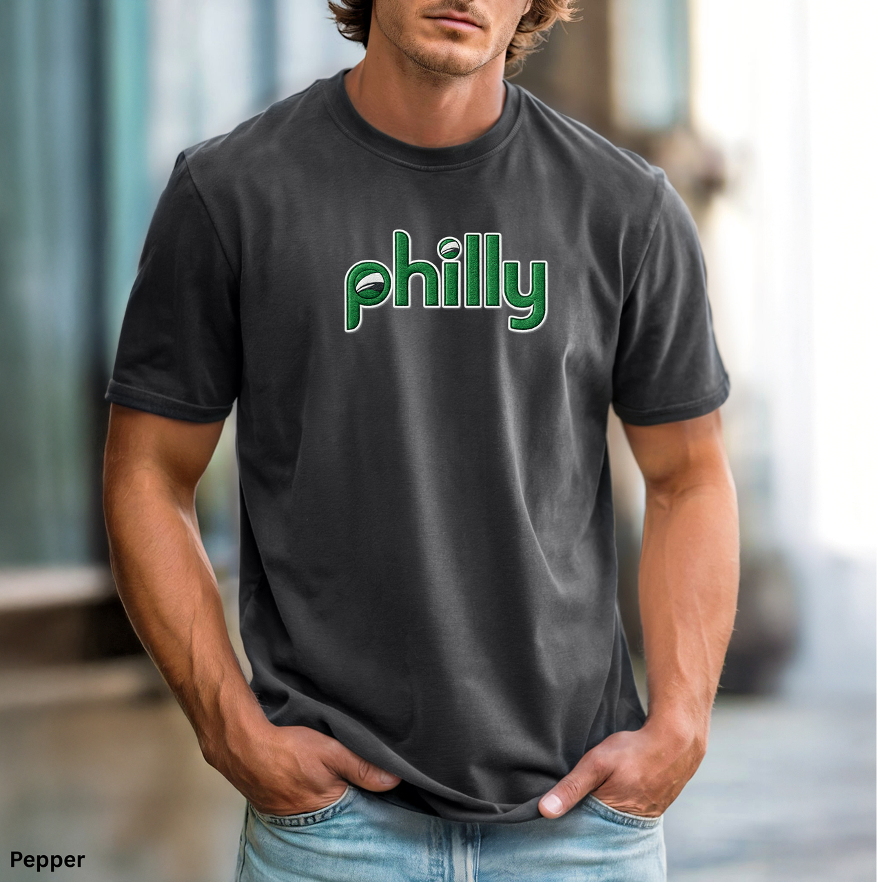 Philly Football Inspired Shirt Philadelphia Birds Fan Shirt Kelly Green Philly Graphic Tee Comfort Colors Shirt