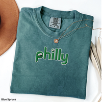 Philly Football Inspired Shirt Philadelphia Birds Fan Shirt Kelly Green Philly Graphic Tee Comfort Colors Shirt